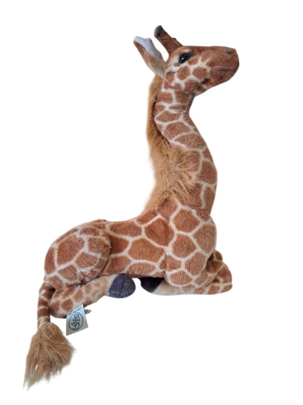 Tiger Tale Toys Plush Jelanie Giraffe Stuffed Animal Brown & White 18" Sitting